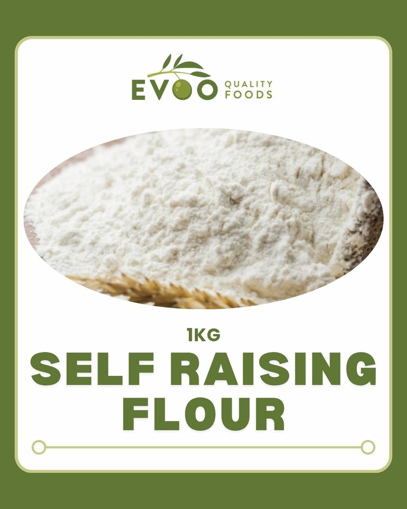 [flourSR-1kg] Self Raising Flour 1kg Bag EVOO QF