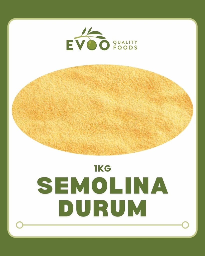 Semolina Durum (Yellow) 1kg Evoo QF