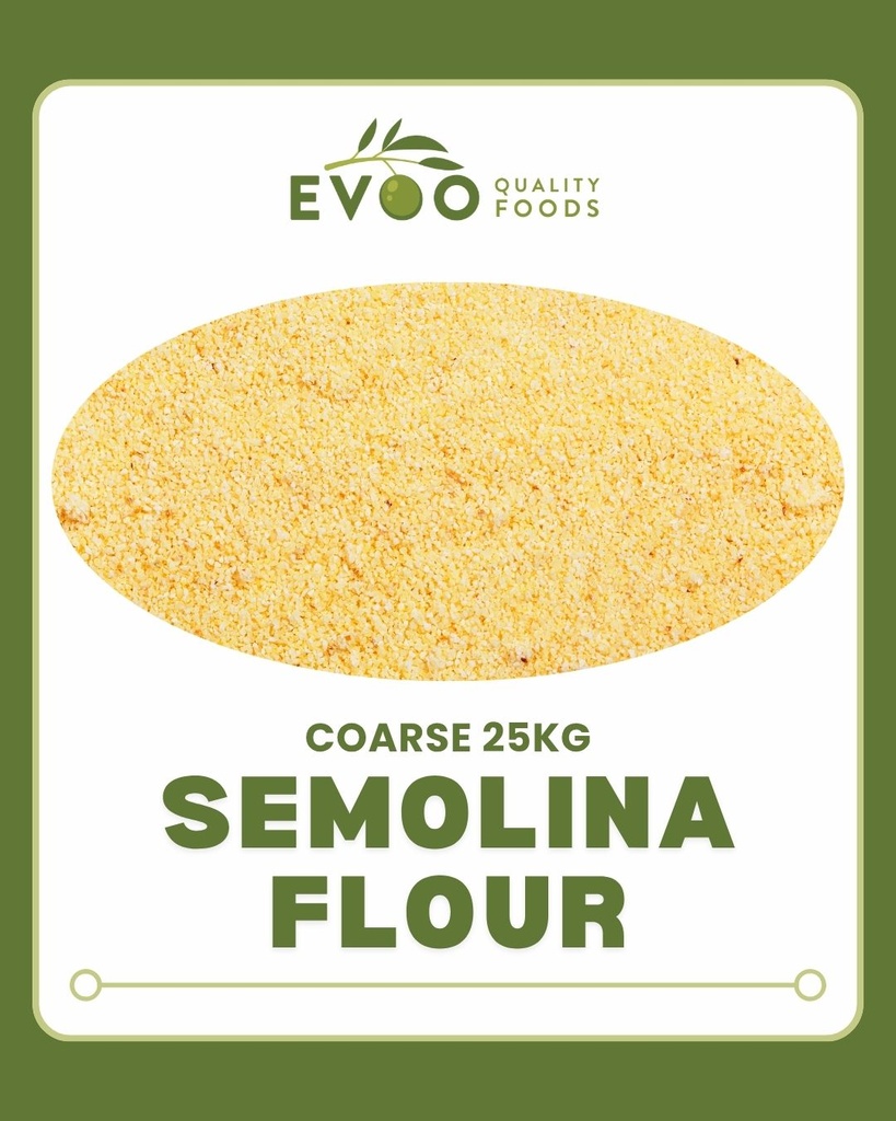 Semolina Flour COARSE 25kg Bag Evoo QF