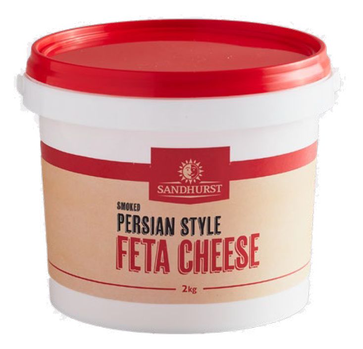 [feta-persianSH] Smoked Persian Feta Cheese 2kg Tub Sandhurst