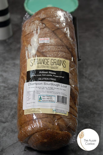 [bread-sour] Sour Dough Champion SLICED Loaves (5/Carton) GF Frozen Strange Grains