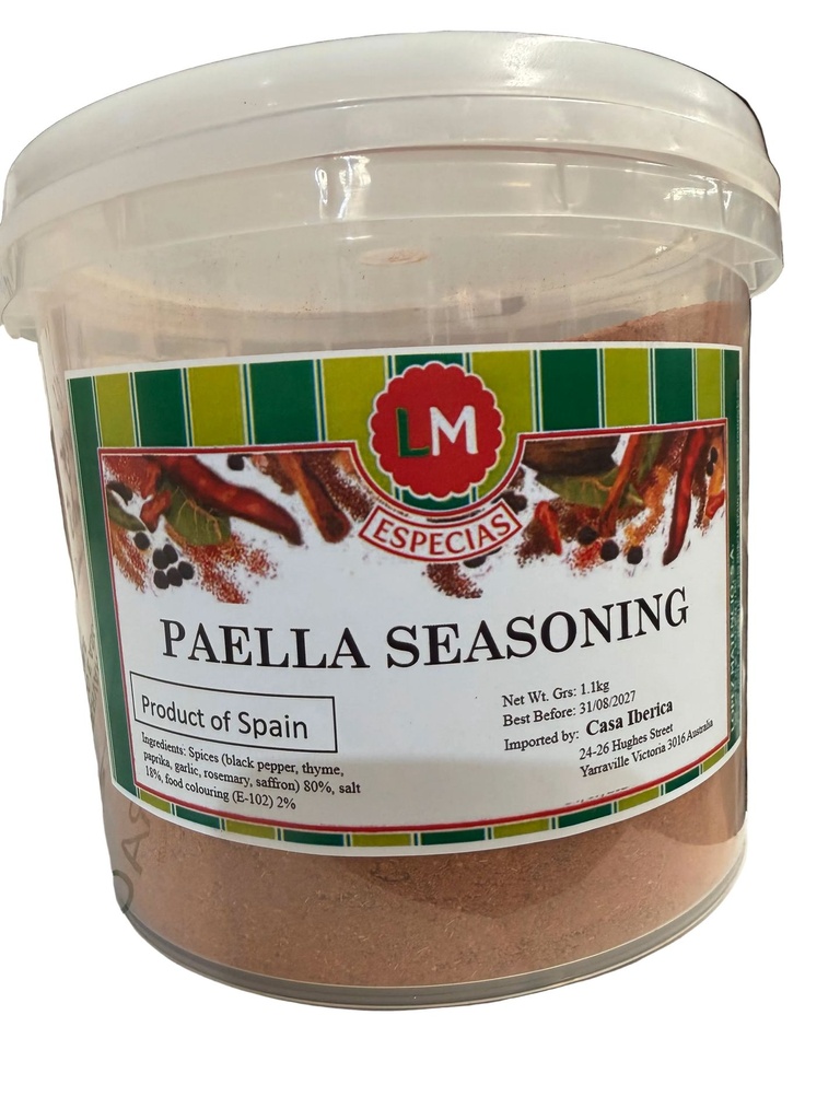Spanish Paella Seasoning 1.1kg Plastic Tub LM