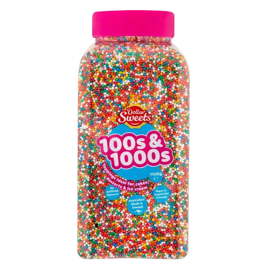 Sprinkles 100's & 1000's 1150g Tub Dollar Sweets