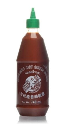 [sauce-sriracha740ml] Sriracha Hot Chilli Sauce 740ml Bottle A&T