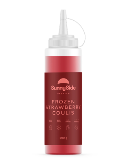 [coulis-strawb500g] Strawberry Coulis 500g Bottle Frozen SunnySide