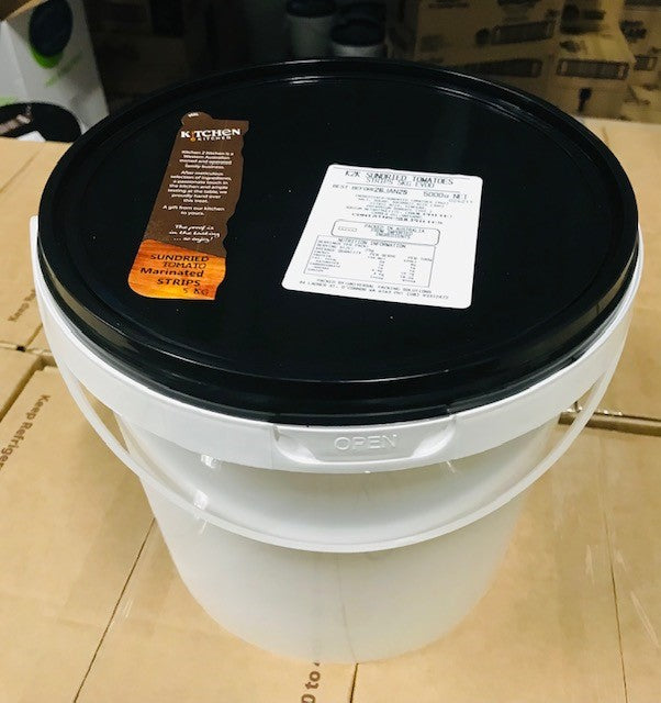 [tom-Sundried5kg] Sundried Tomato Marinated Strips 5kg Tub K2K