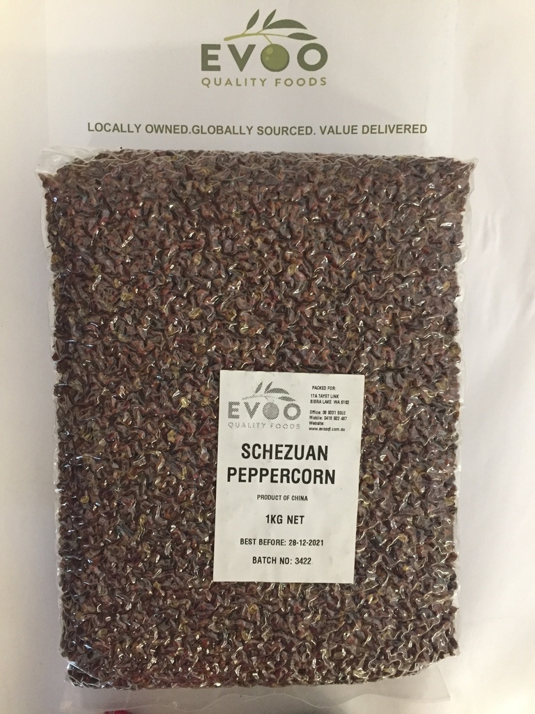 Szechuan Whole Red Peppercorns 1kg EVOO QF