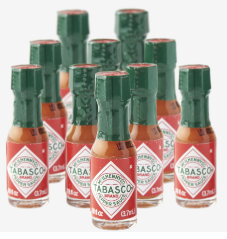 [sauce-tabMini] Tabasco Red Pepper Sauce (Mini) 3.7ml x 500pc CARTON