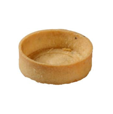 Tart Shells Sweet Gluten Free 80mm 72pc Large Round Bards (GFTS8001)