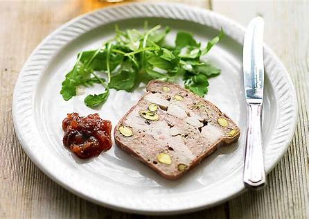 Terrine Logs (Pork, Chicken and Pistachio) 1kg RW approx, Priced per Kg Normandie (Pre Order 3 Days)
