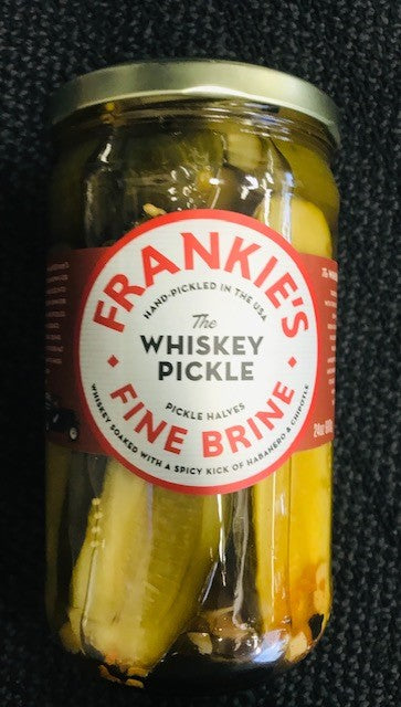 [pickles-frankieswhiskey] The Whiskey Pickle Halves 6 x 680g CARTON ONLY Frankies Fine Brine
