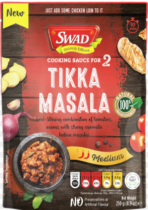 Tikka Masala Curry Paste (Medium) 250g Pkt Swad