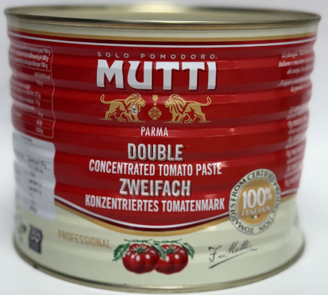 [paste-tomatomutti] Tomato Paste Double Concentrate 3 x A8 (2kg) CARTON ONLY Mutti (Pre Order 6 Days)