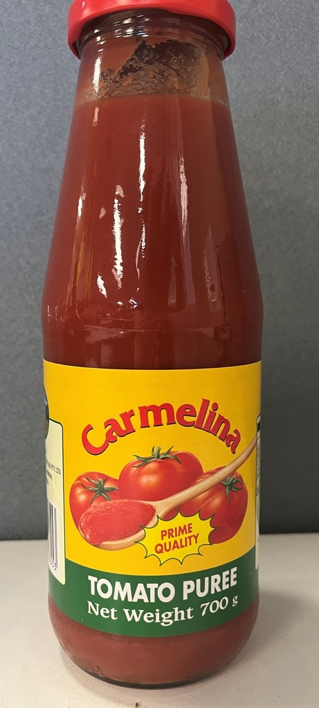 Tomato Puree Bottle 700g x 12 (Carton) Carmelina