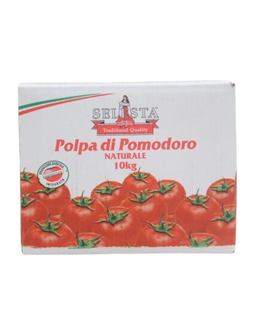 [tom-Crush10kg] Tomatoes Crushed Italian 10kg BIB Selesta