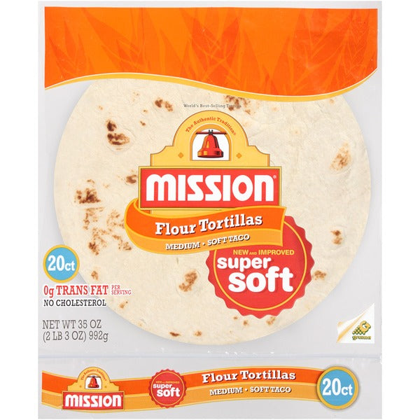 [tortilla-10] Tortillas Flour 10" (12pc x 6pkts) Carton Mission (Code 2324)