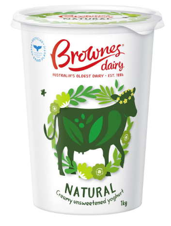 Traditional Natural Yoghurt 1kg Brownes