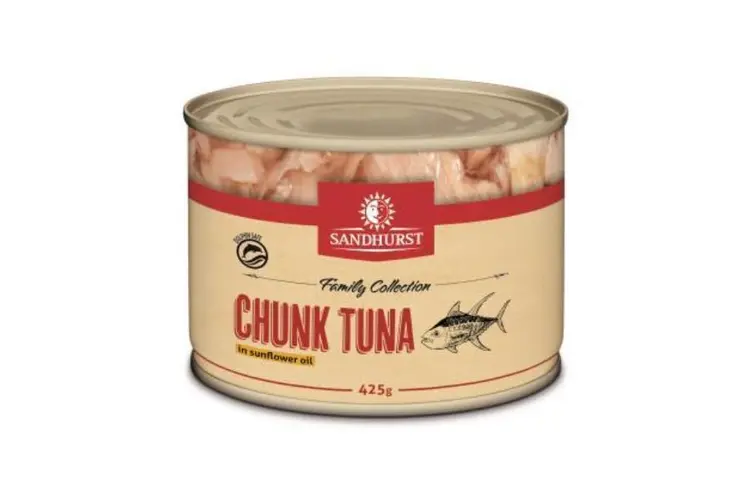[tuna-Soil] Tuna Chunks in Sunflower Oil 425g Tin Sandhurst