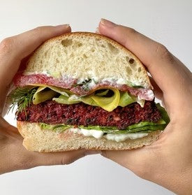 [burger-unbeet] Vegan Unbeetable Beetroot Burger GF (115g x 40) Frozen Carton Made by Kade
