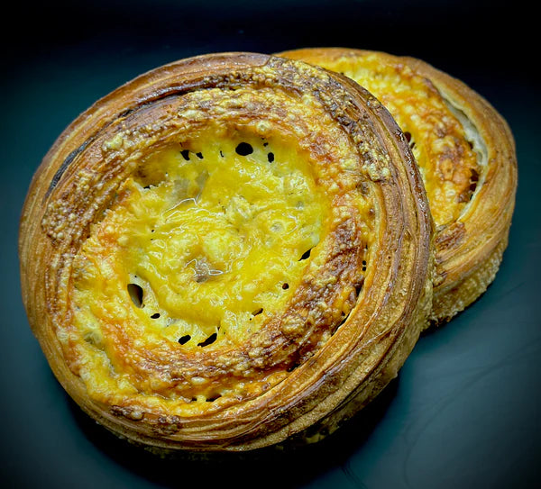Vegemite & Cheddar Scroll Ready to Bake 100/Carton Frozen Margaret River Croissants