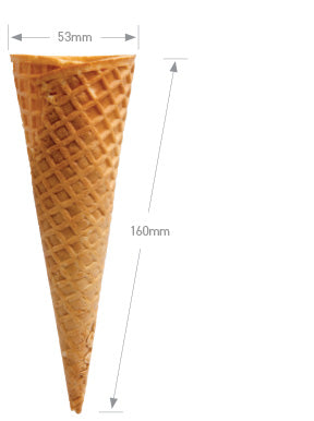 Waffle Cones Flat Top 216pcs/Carton Il Gelato