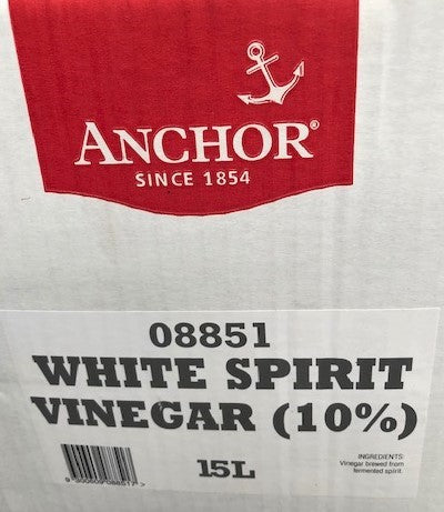 [vinegar-WS15lt] White Spirit Vinegar 10% (08851) 15lt BIB Anchor (Pre Order 3 days)