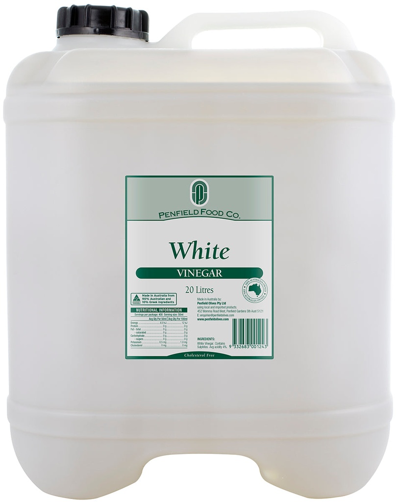 White Vinegar 20lt Plastic Drum Penfields