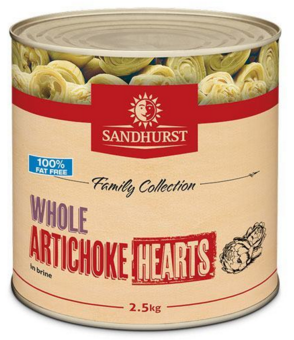 [artichoke-HrtsSH] Whole Artichoke HEARTS in Brine A9 Sandhurst
