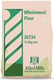 [flour-WholeP] Wholemeal Flour 12.5kg Bag (Code 26734) Allied Pinnacle