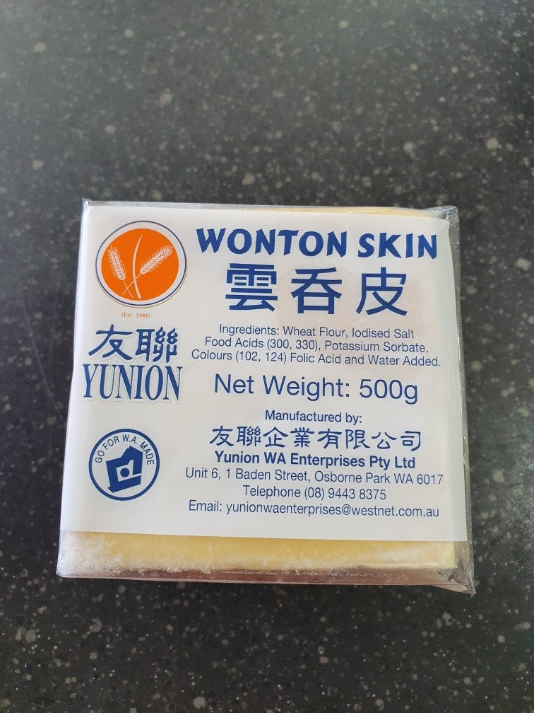 [wonton-skins] Wonton Skins 500g Packet Gold Star